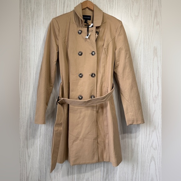 41 HAWTHORN Khaki Crue Long Trench Jacket (Size M, NWT) - Picture 1 of 5